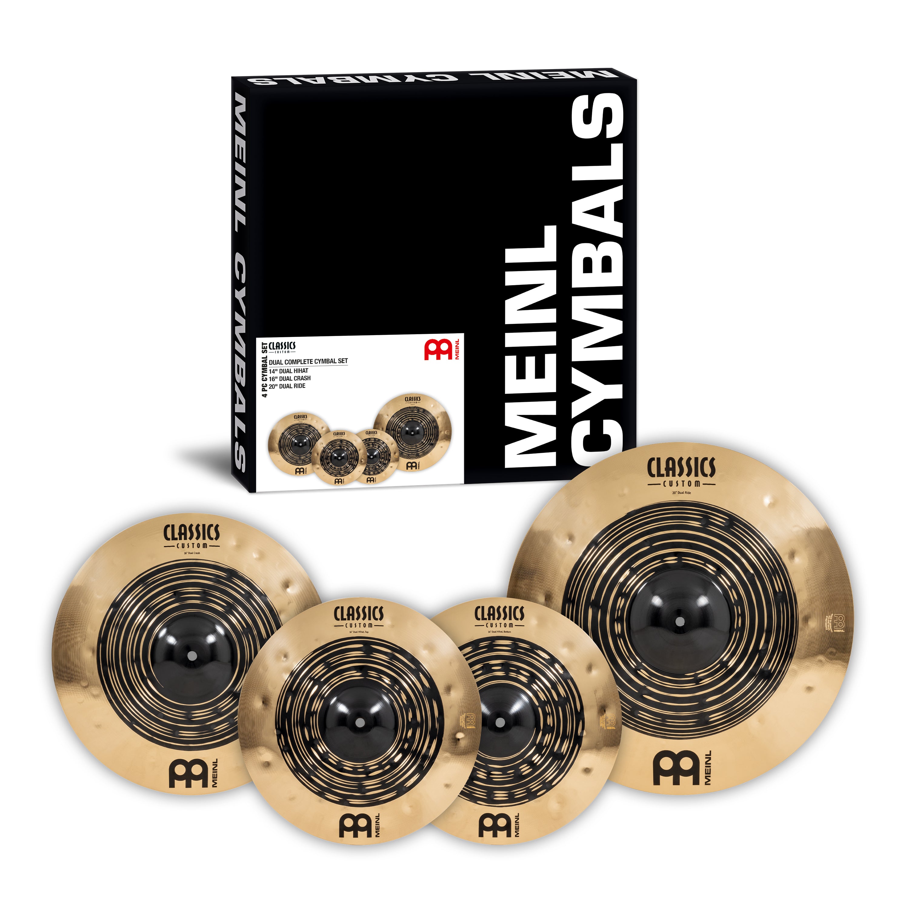 Juego de platillos dobles personalizados Meinl CCDU141620 Classics